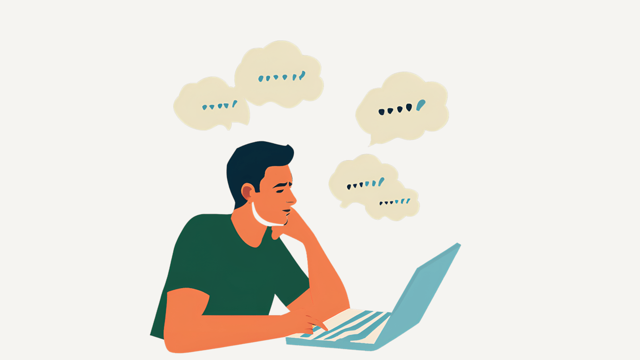 Un joven piensa que son las citas textuales