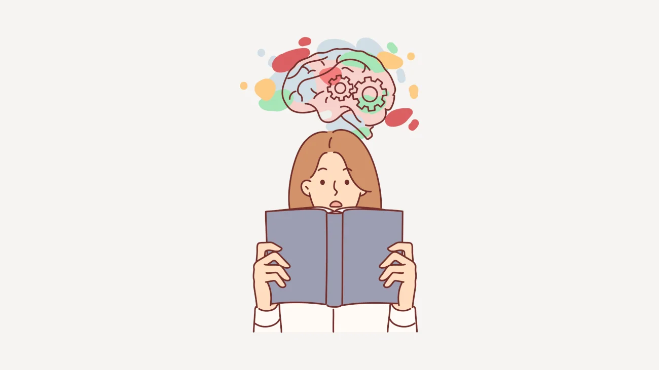 Joven comprende el significado de un texto gracias a los signos de puntuación