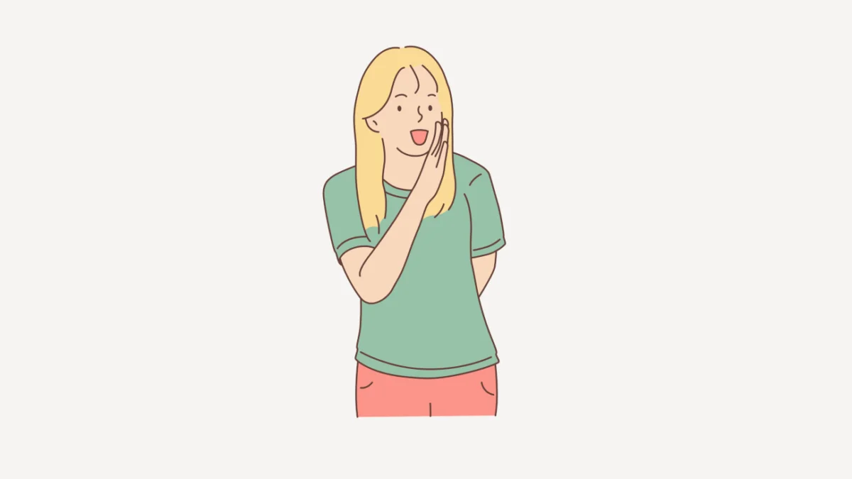 Una muchacha cuenta el secreto sobre la mayúscula después de los dos puntos
